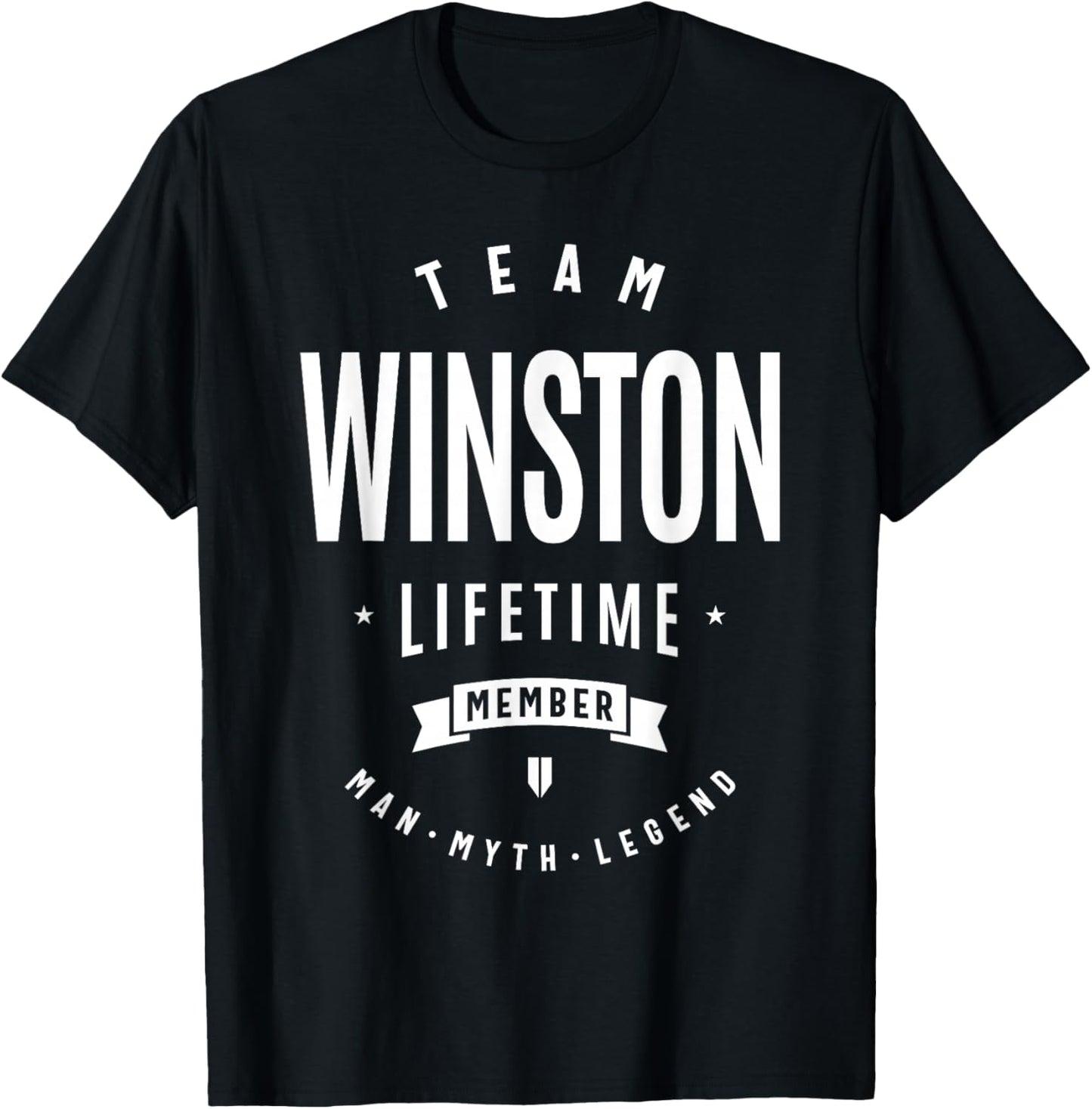 Membre à Vie de l'équipe Winston Nom drôle Winston T-Shirt - T-Shirt | Black