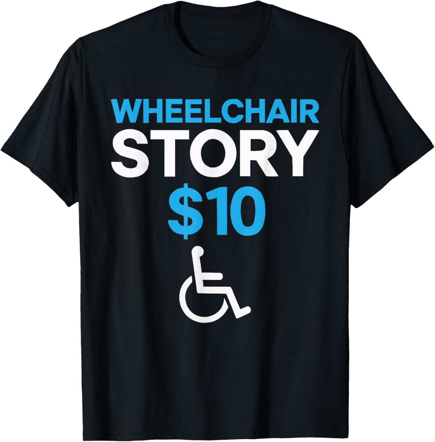 Wheelchair User Paraplegic Disabled Disability Handicap T-Shirt - T-Shirt | Black