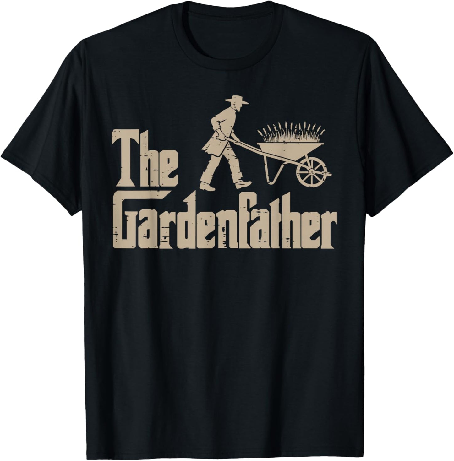 Fathers Day The Gardenfather Funny Parody Gardener Dad Papa T-Shirt - T-Shirt | Black