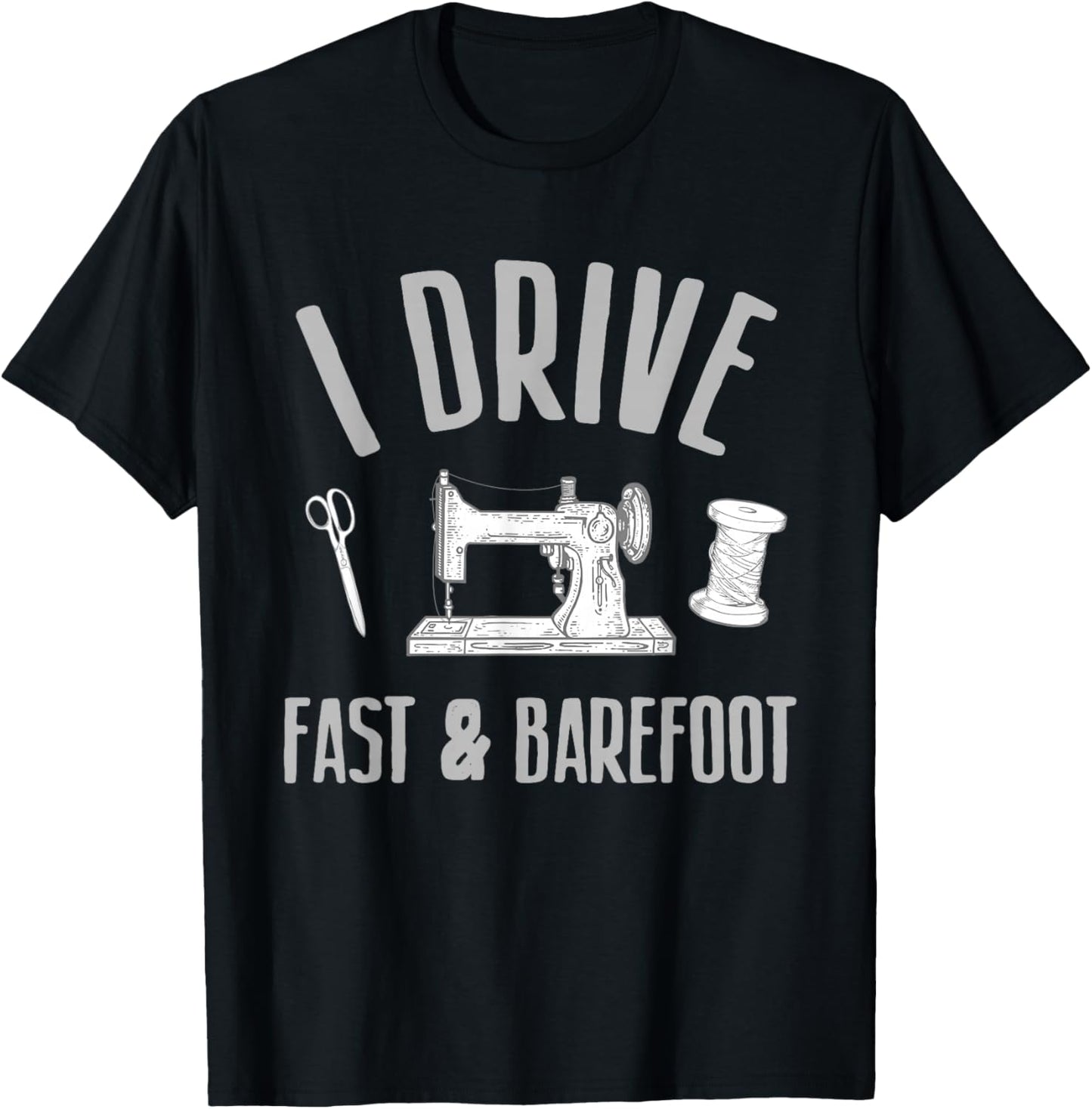 Funny Sewing Art For Mom Women Sewing Machine Quilting Sewer T-Shirt - T-Shirt | Black