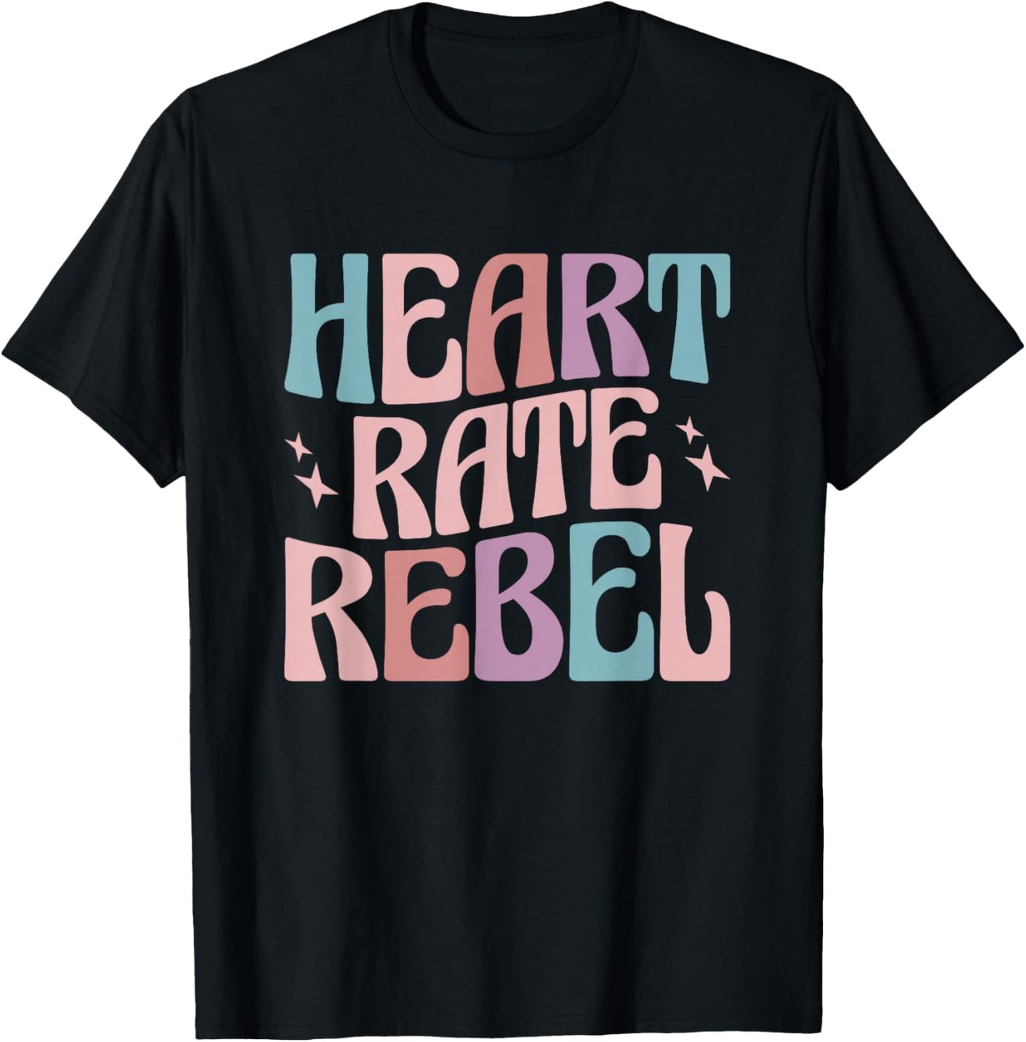 POTS Syndrome Gifts Dysautonomia Awareness Month POTS Syndrome Heart Rate Rebel Awareness , -Kids, Black, Small T-Shirt - T-Shirt | Black