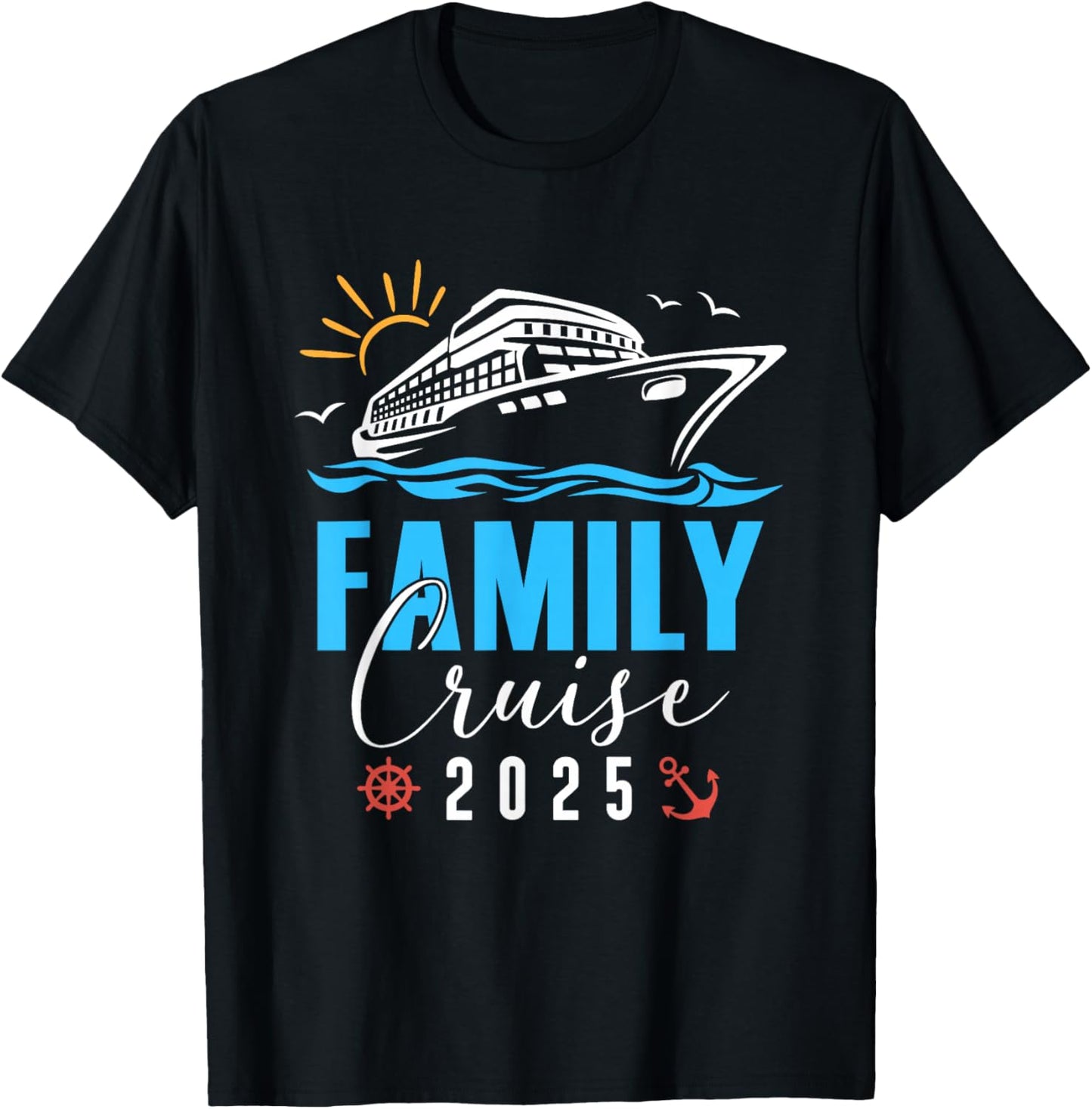 Family Cruise Trip 2025 Making Memories Cruise Squad 2025 T-Shirt - T-Shirt | Black