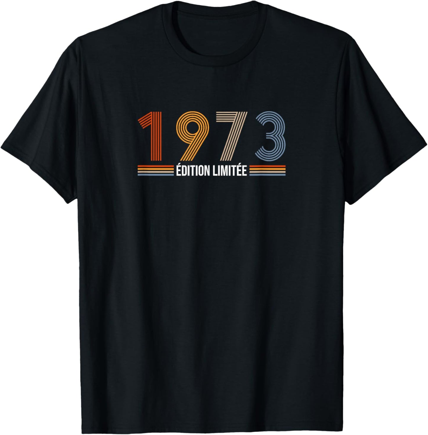 Vintage 1973 Limited Edition 52nd Anniversary Retro 52 Years T-Shirt - T-Shirt | Black