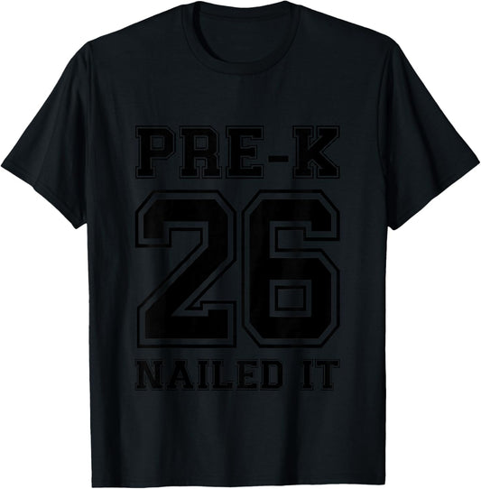 Kids Pre-K Preschool Graduation 2026 Pre-K Grad 2026 T-Shirt - T-Shirt | Black