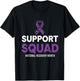 Support Squad National Recovery Month Addiction Recovery T-Shirt - T-Shirt | Black