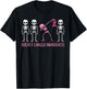 Breast Cancer Awareness Skeleton Dab Support Women Kids Men T-Shirt - T-Shirt | Black
