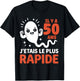 Graine Le Plus Rapide Humour Blague Anniversaire 50 Ans T-Shirt - T-Shirt | Black
