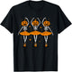 Cute Ballet Pumpkin Skeleton Halloween Costume Women Girl T-Shirt - T-Shirt | Black