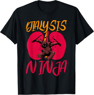 dialysis ninja Design for a dialysis patient T-Shirt - T-Shirt | Black