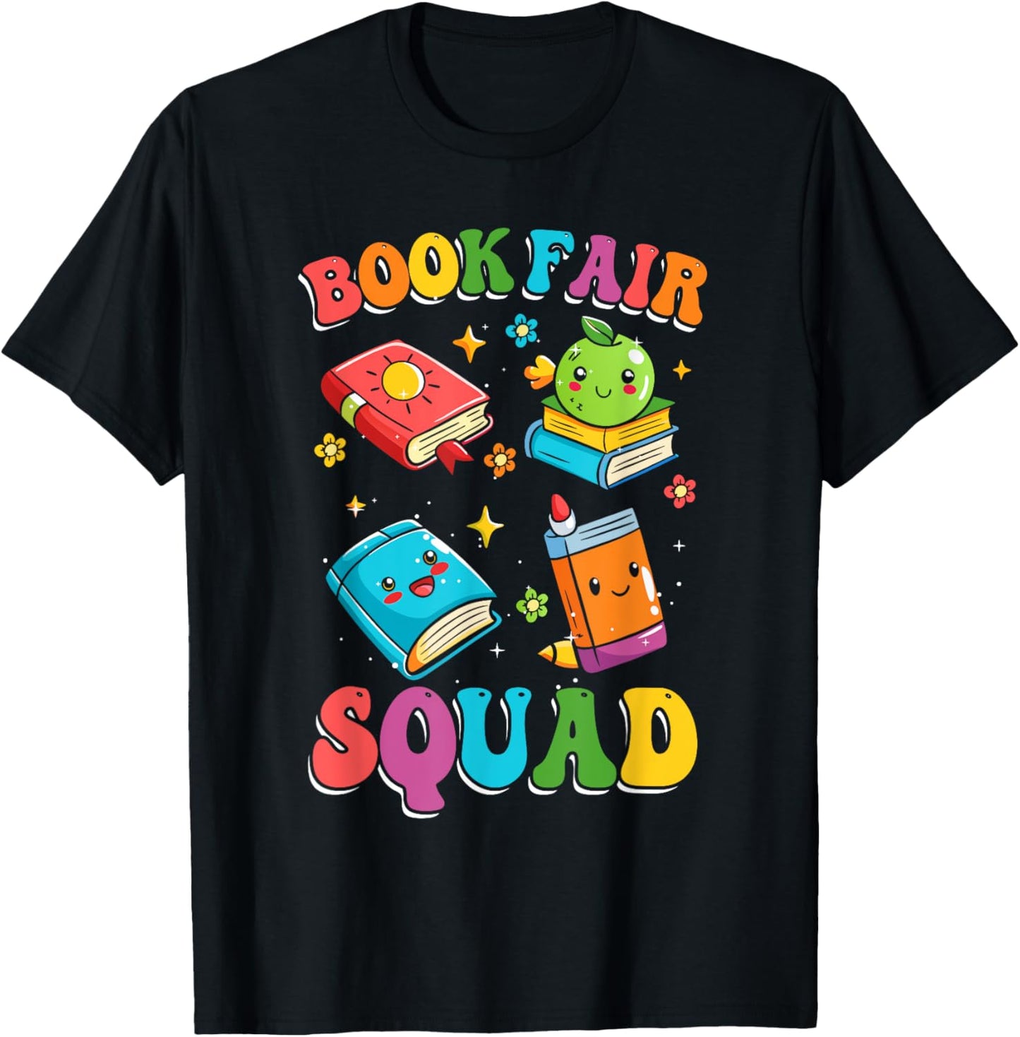 Book Fair Squad T-Shirt - T-Shirt | Black