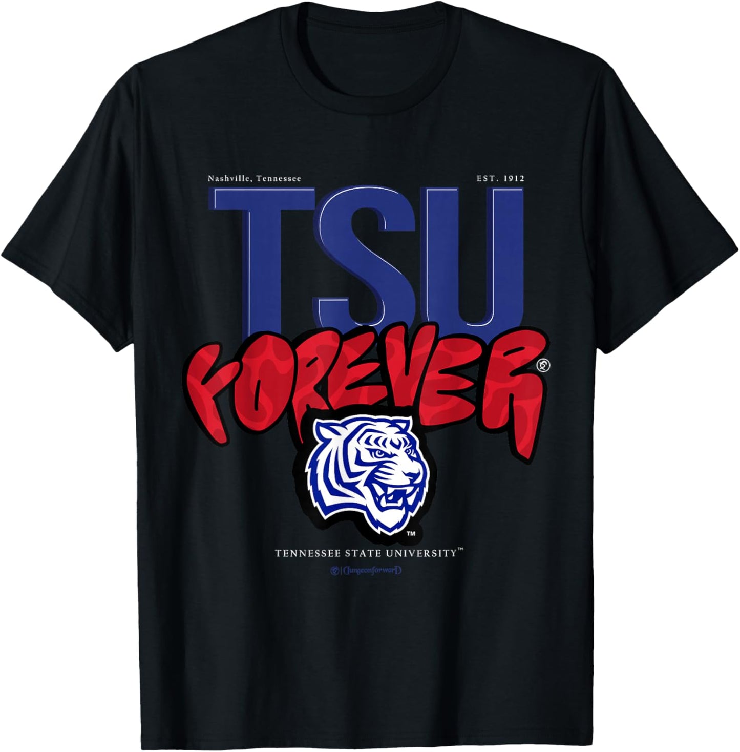 The Yard Essentials - Tennessee State University - Forever T-Shirt - T-Shirt | Black