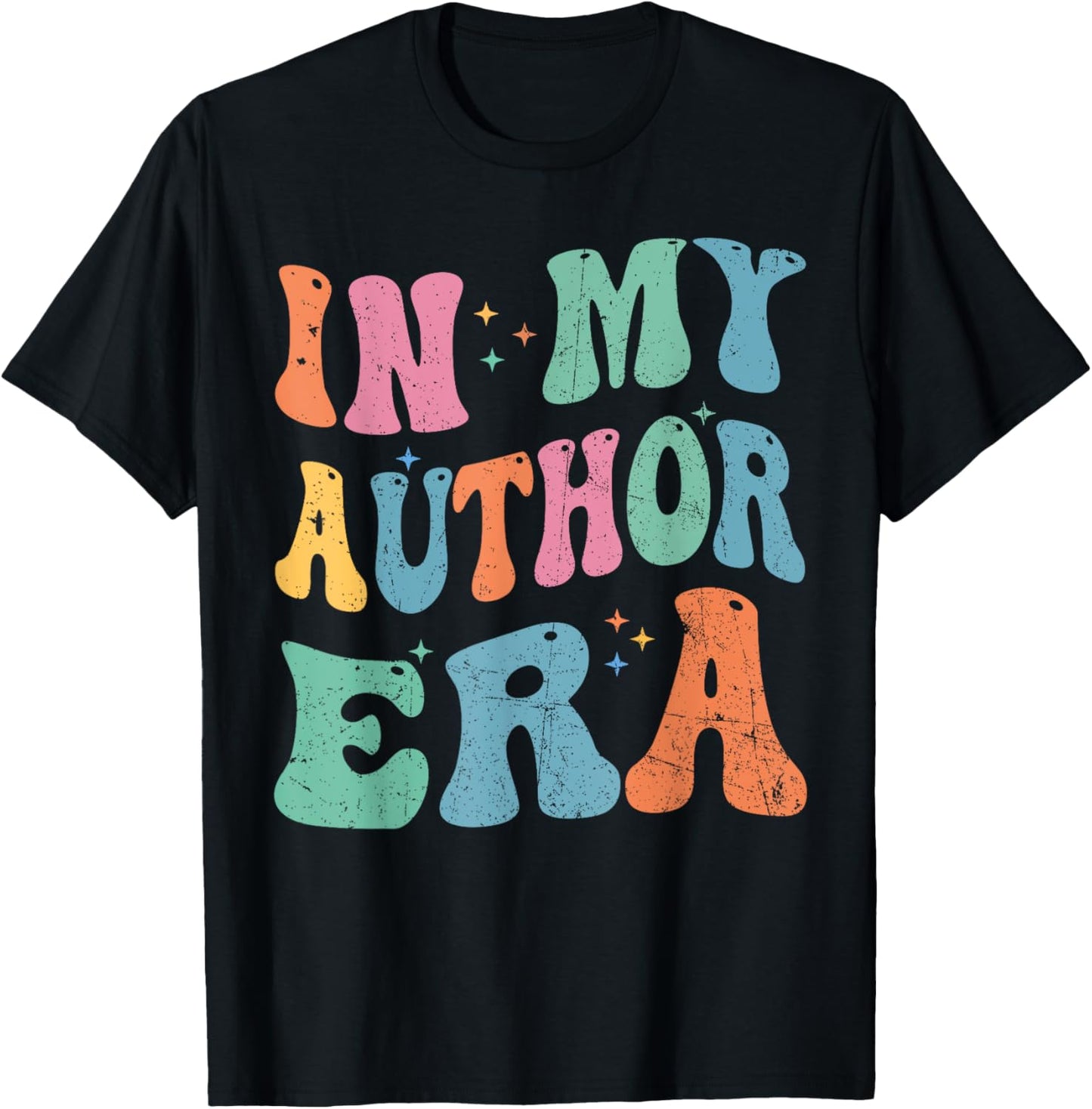 In My Author Era Writer Funny Reading Writing Author T-Shirt - T-Shirt | Black