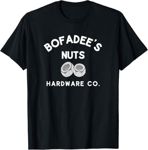 Bofadee's Nuts Hardware Co. or Women Funny T-Shirt - T-Shirt | Black