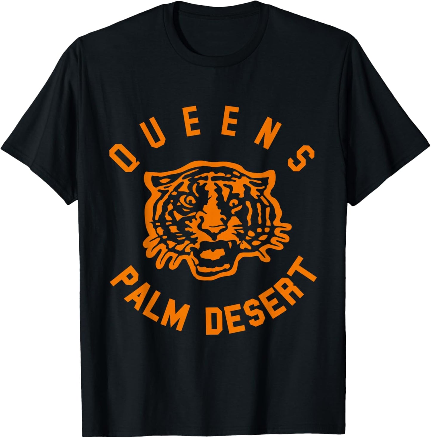 Official Queens of The Stone Age Tiger Palm Desert T-Shirt - T-Shirt | Black