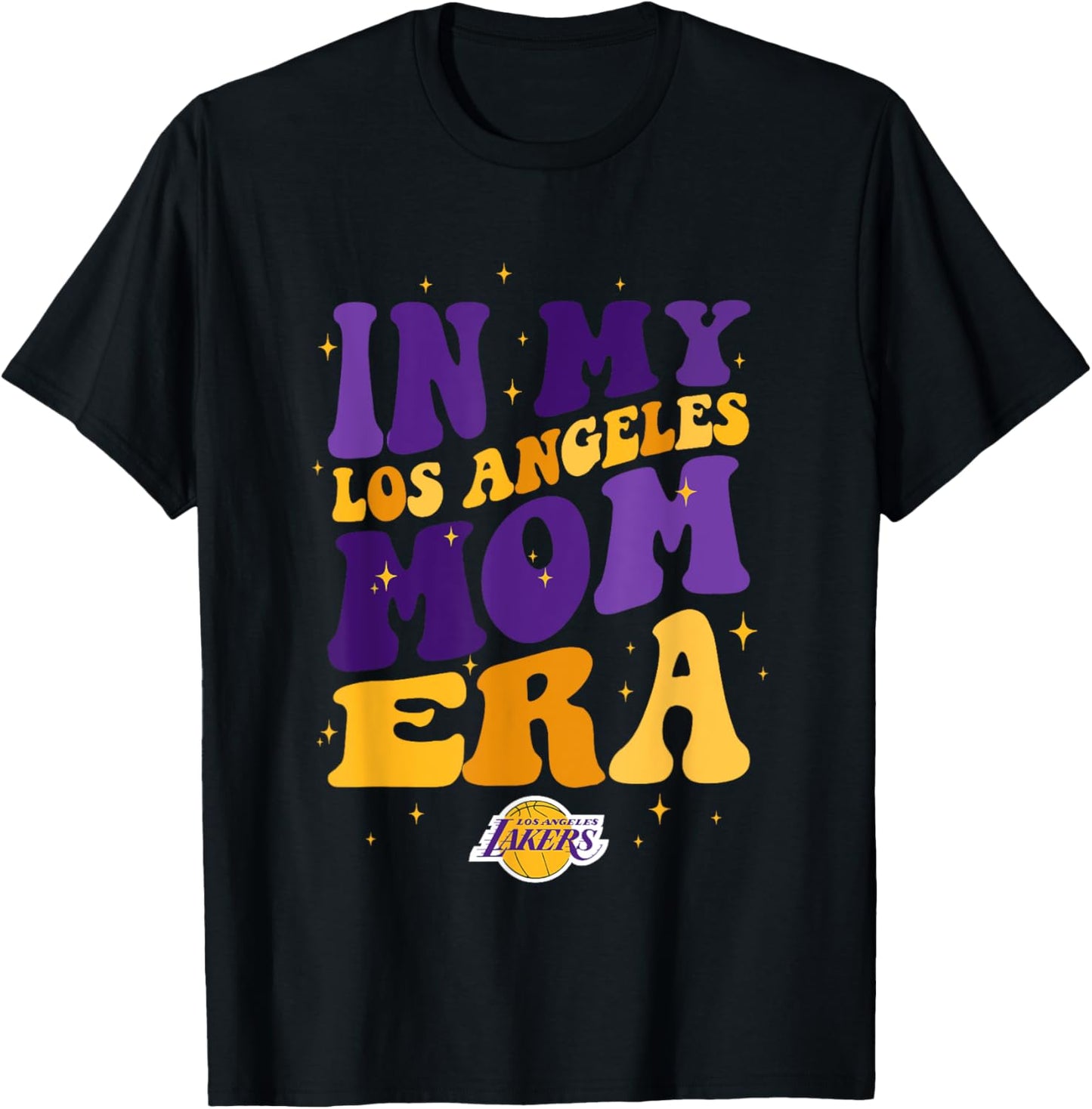 NBA Los Angeles Lakers In My Los Angeles Mom Era T-Shirt - T-Shirt | Black