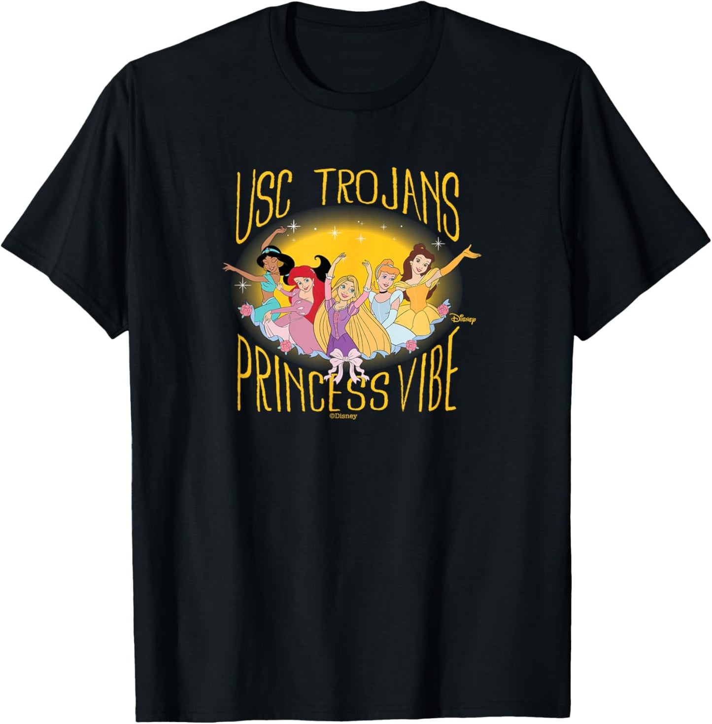 USC Trojans Disney Princess Vibes T-Shirt - T-Shirt | Black