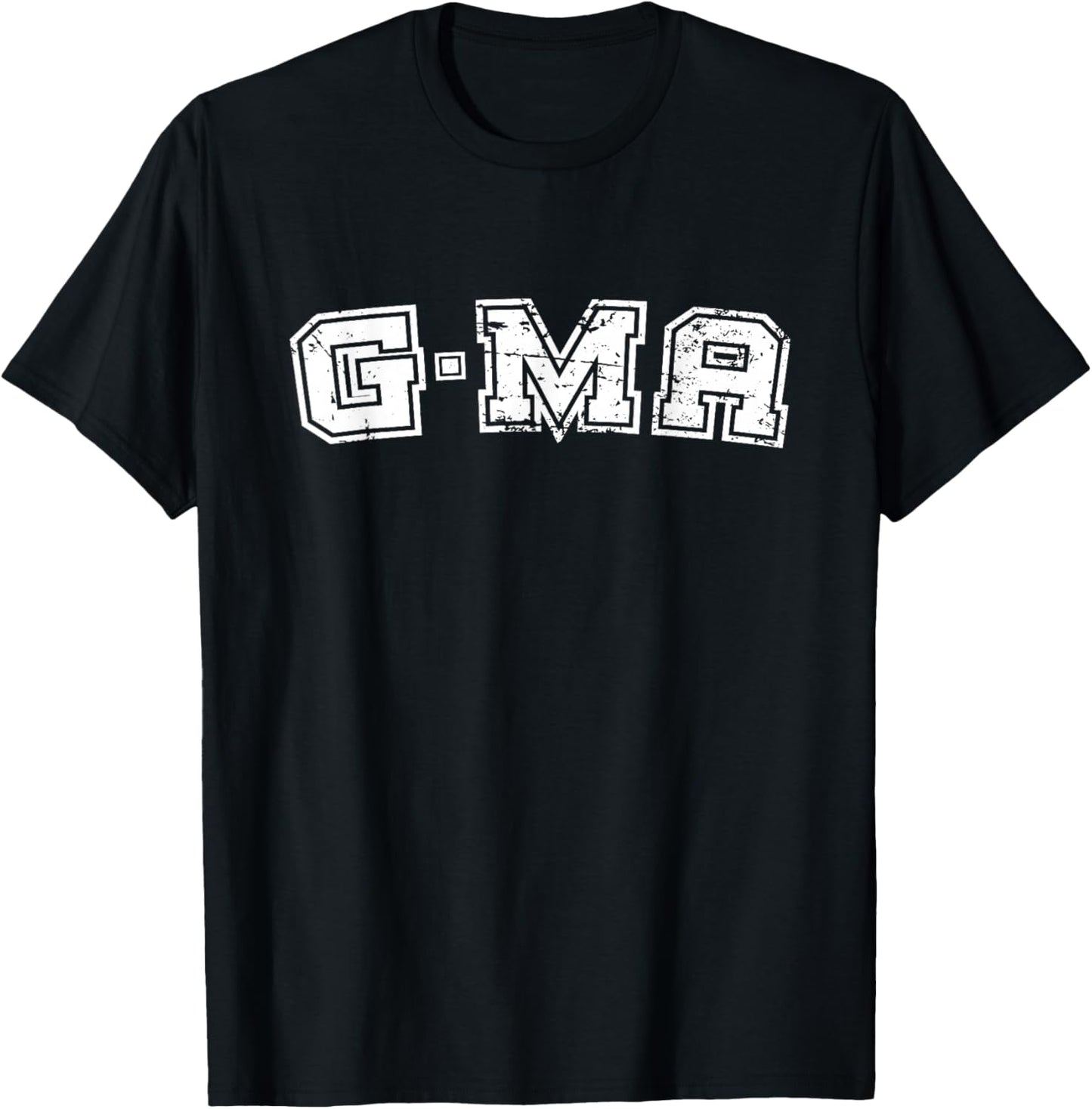 Classic G-Ma Varsity College Style Graphic Mother's Day GMa T-Shirt - T-Shirt | Black