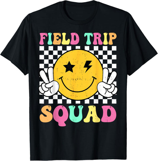 Field Trip Squad School Field Day 2026 Teacher Student Kids T-Shirt - T-Shirt | Black