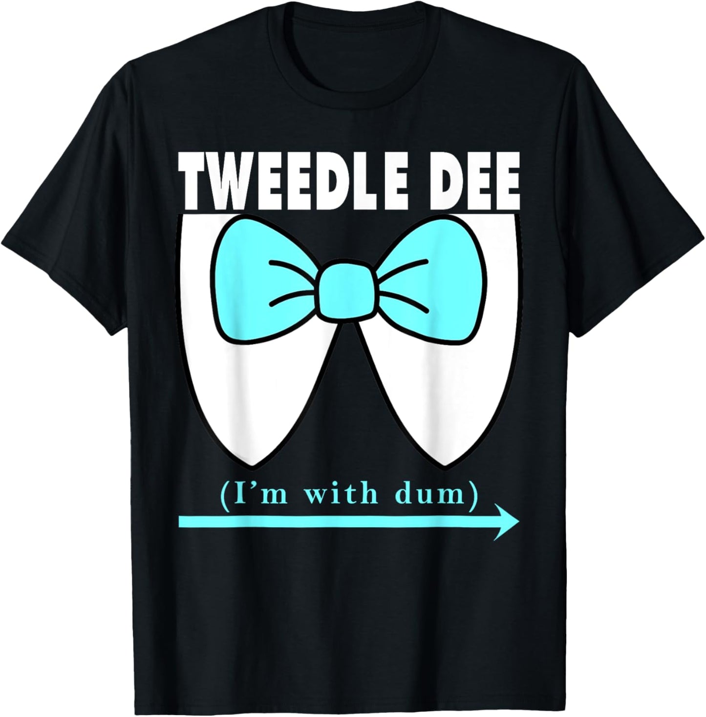 Adult Halloween Black Small Classic Fit Polyester 100% Short Sleeve Pull On 1 Count 0 Pockets Big Blue Bow Tie and Collar T-Shirt - T-Shirt | Black