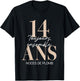 14 Years Wedding Gift – Lead Wedding T-Shirt - T-Shirt | Black