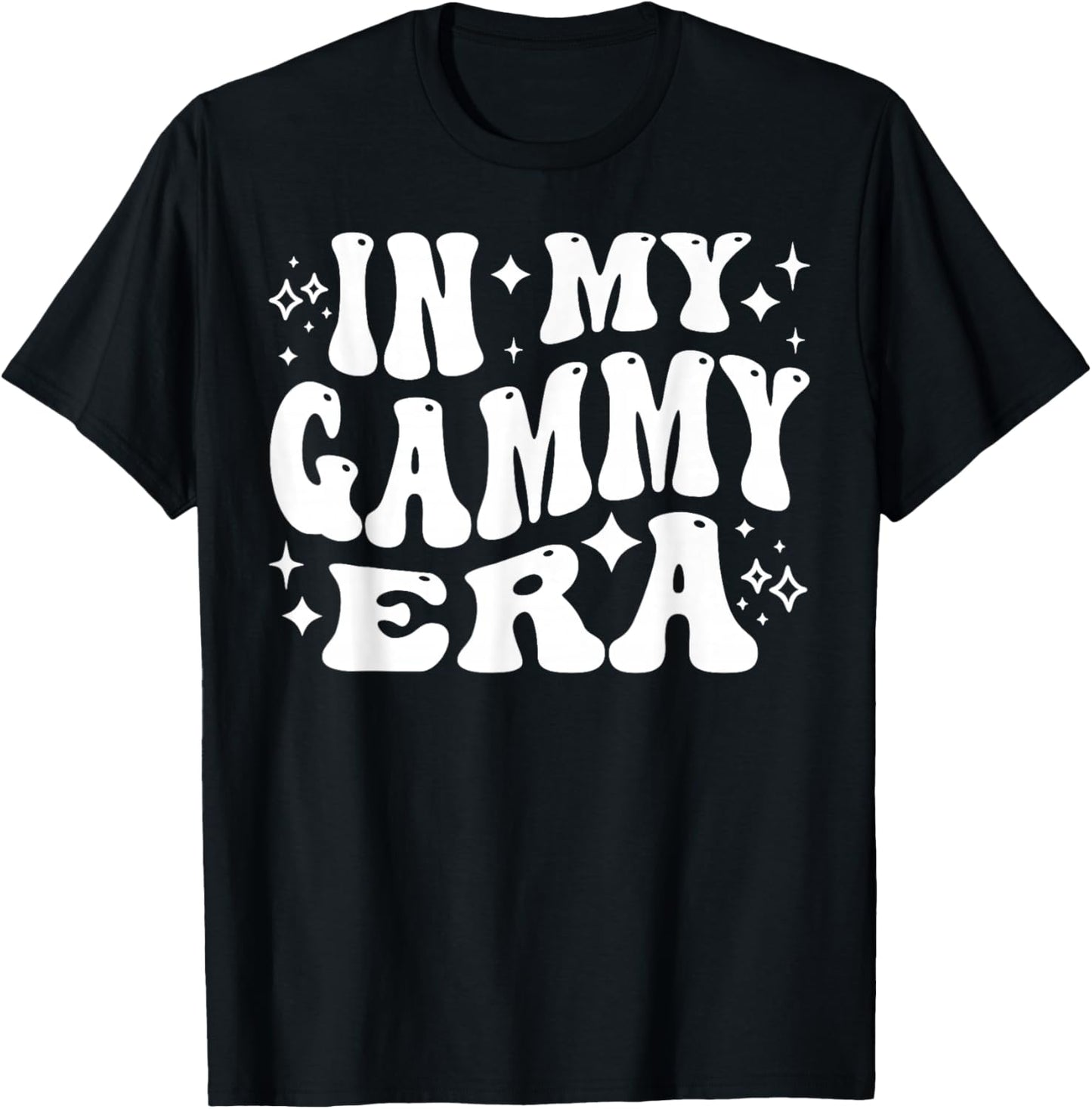 in My Gammy Era, Funny Grandmother, New Grandma, Cute Nana T-Shirt - T-Shirt | Black