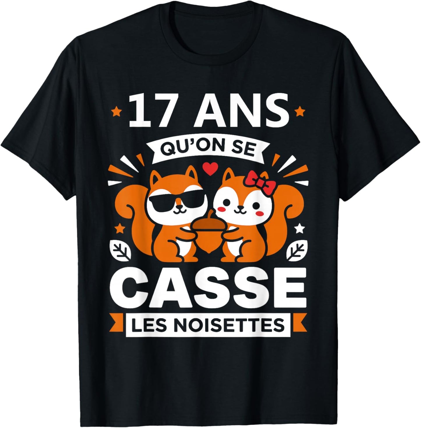 Humour 17 Ans Mariage Drole Anniversaire Couple 17 Ans T-Shirt - T-Shirt | Black