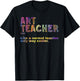 Art Teacher Design Women Artist Teaching Art School T-Shirt - T-Shirt | Black