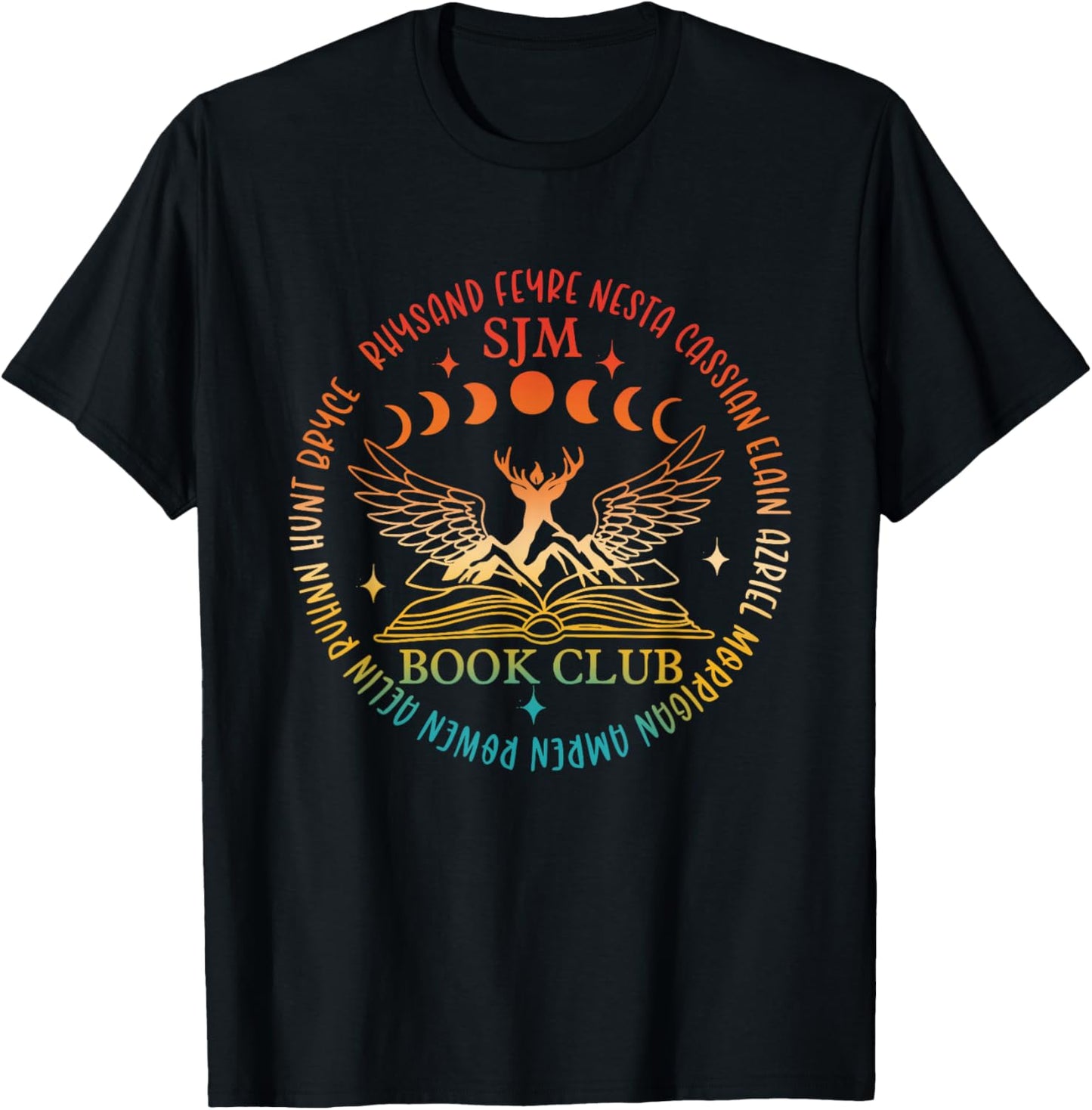 Rhysand Feyre Nesta Retro Funny T-Shirt - T-Shirt | Black