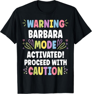 BARBARA Personalized Name Funny Cute Custom BARBARA Name T-Shirt - T-Shirt | Black