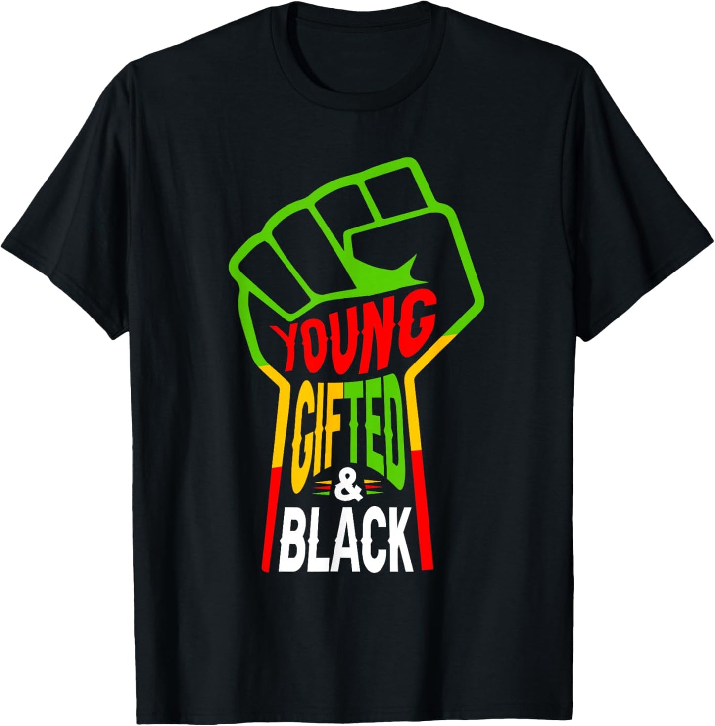 Juneteenth Young Gifted Afro African Black Boy Kids Youth T-Shirt - T-Shirt | Black