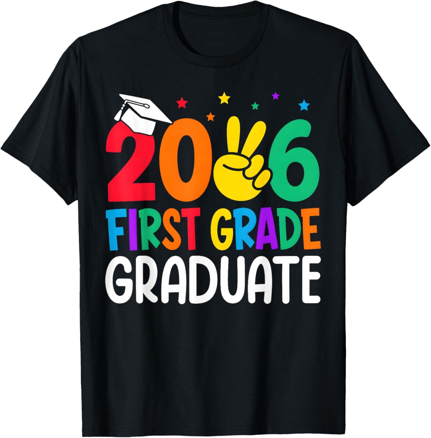 First Grade Graduation 2026 1st Grade Graduate Boys Girls T-Shirt - T-Shirt | Black