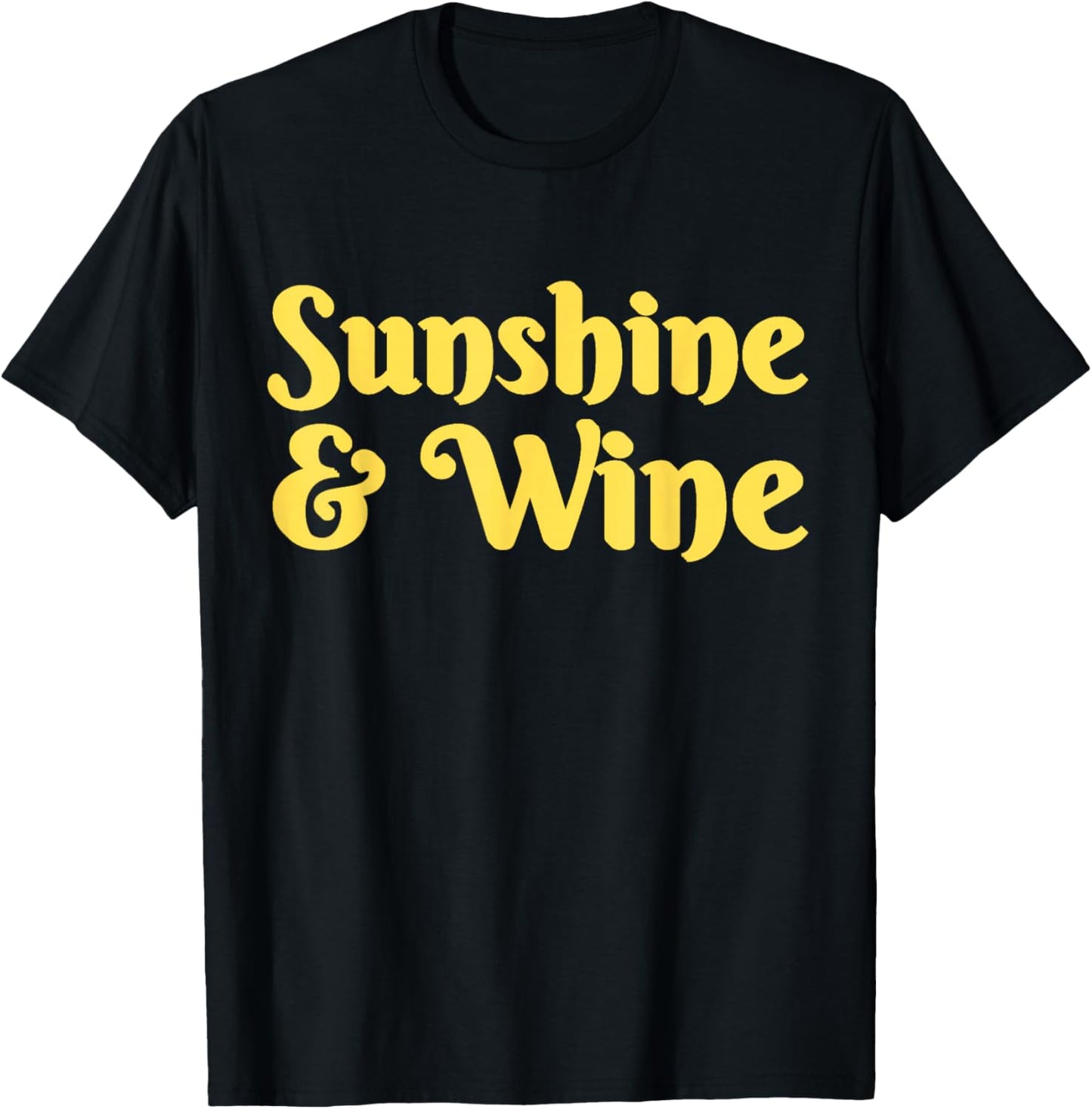 SunShine and Wine T-Shirt - T-Shirt | Black