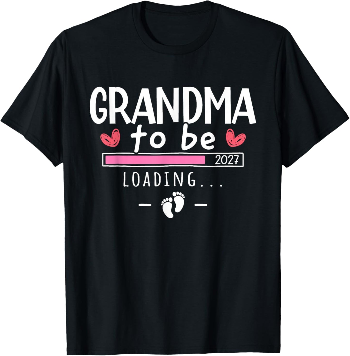 Grandma to Be 2027 Pregnancy Announcement for New Grandma T-Shirt - T-Shirt | Black