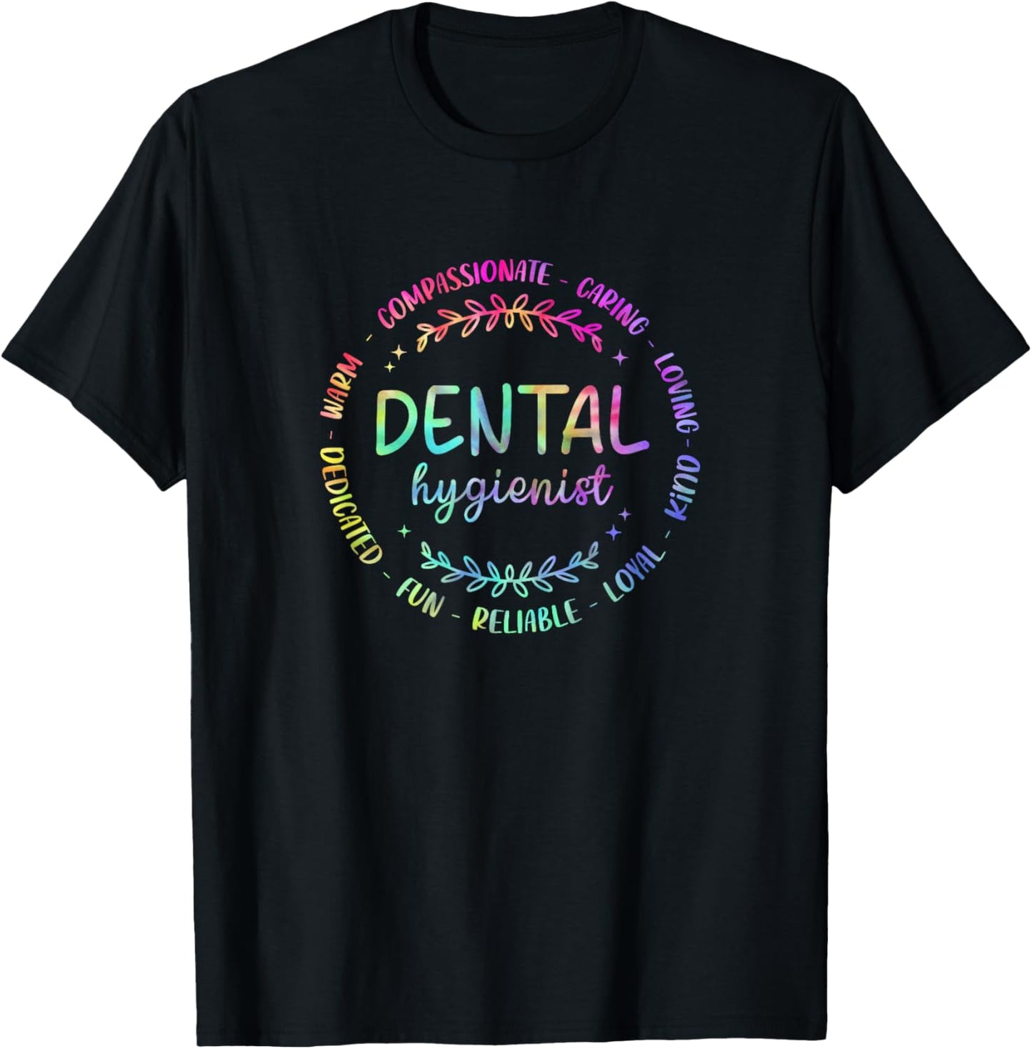 Tie Dye Dental Hygienist RDH Dentist Dental Hygienist T-Shirt - T-Shirt | Black