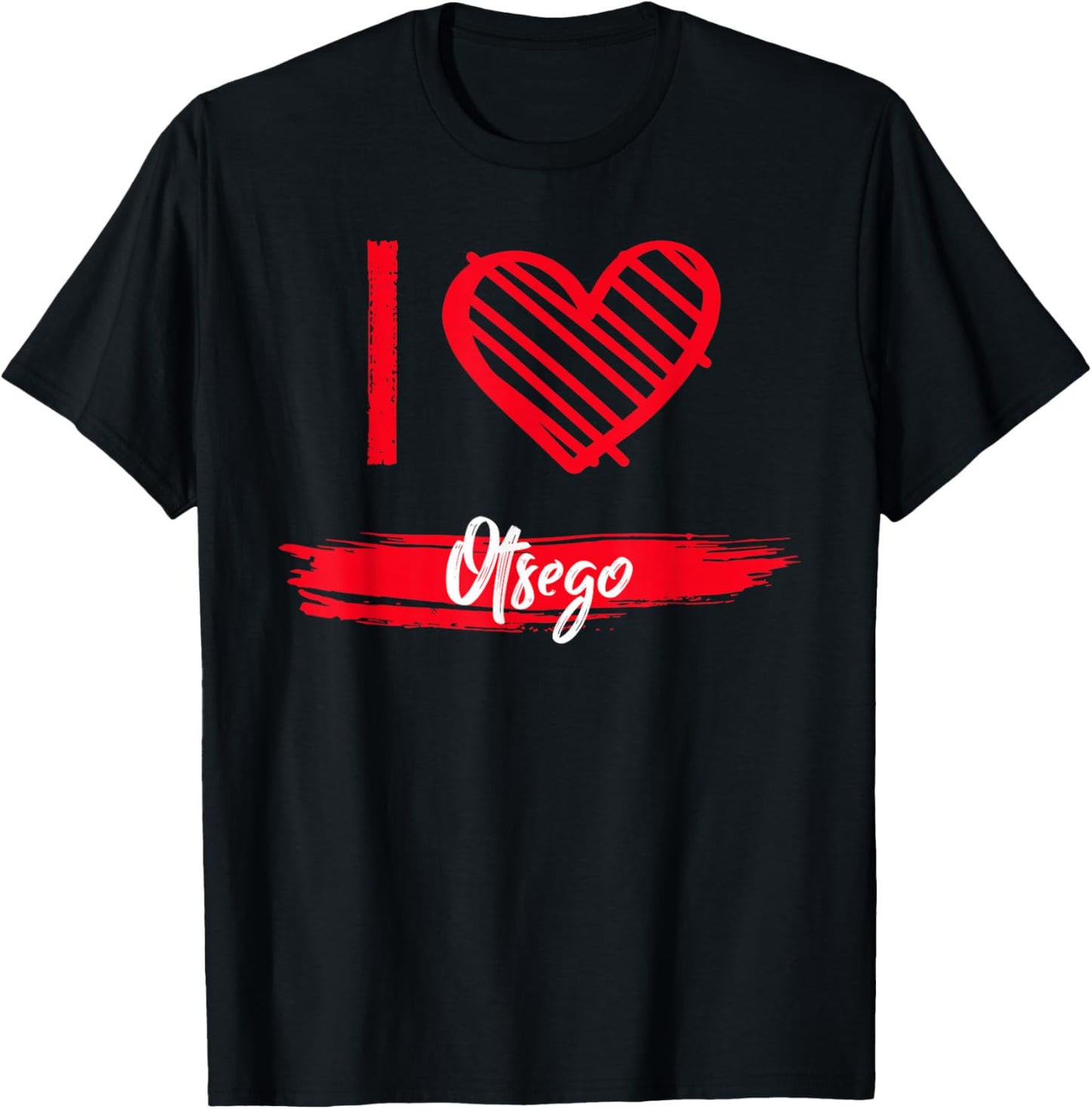 I Love Otsego County I Heart Otsego T-Shirt - T-Shirt | Black