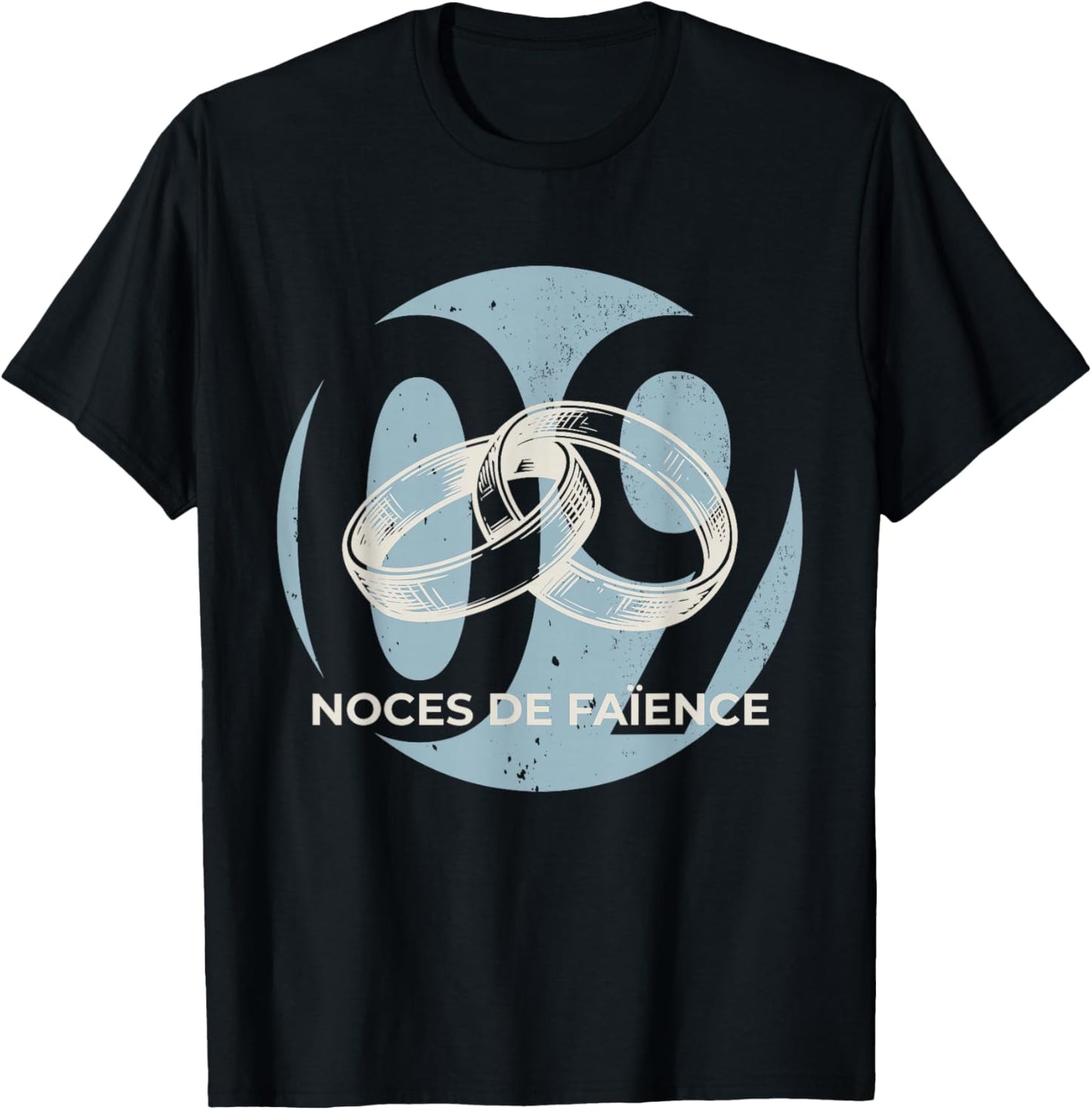 Idée Cadeau Couple 9 Ans de Mariage – Noces de faïence T-Shirt - T-Shirt | Black