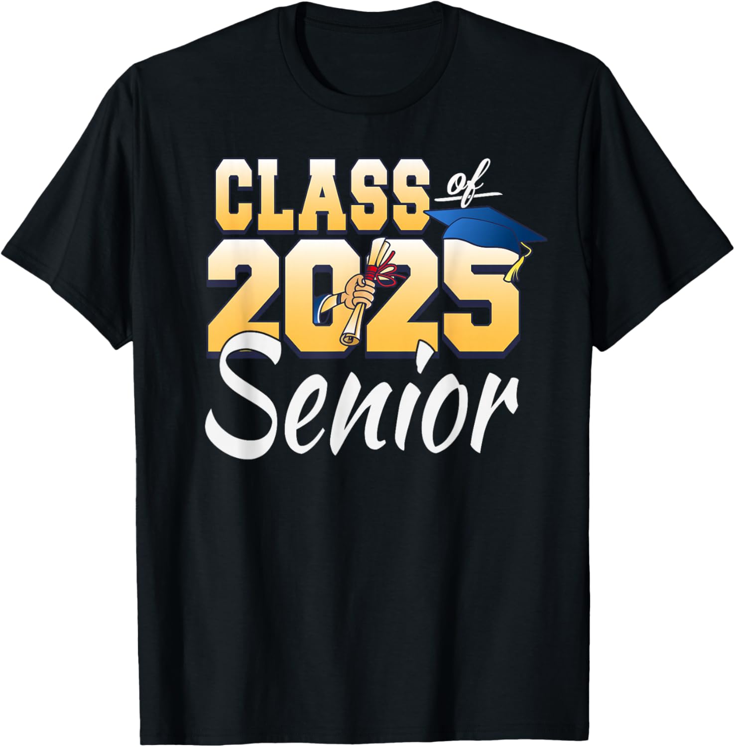 Class of 2025 Senior Graduate 2025 Graduation Class T-Shirt - T-Shirt | Black