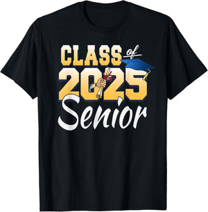 Class of 2025 Senior Graduate 2025 Graduation Class T-Shirt - T-Shirt | Black