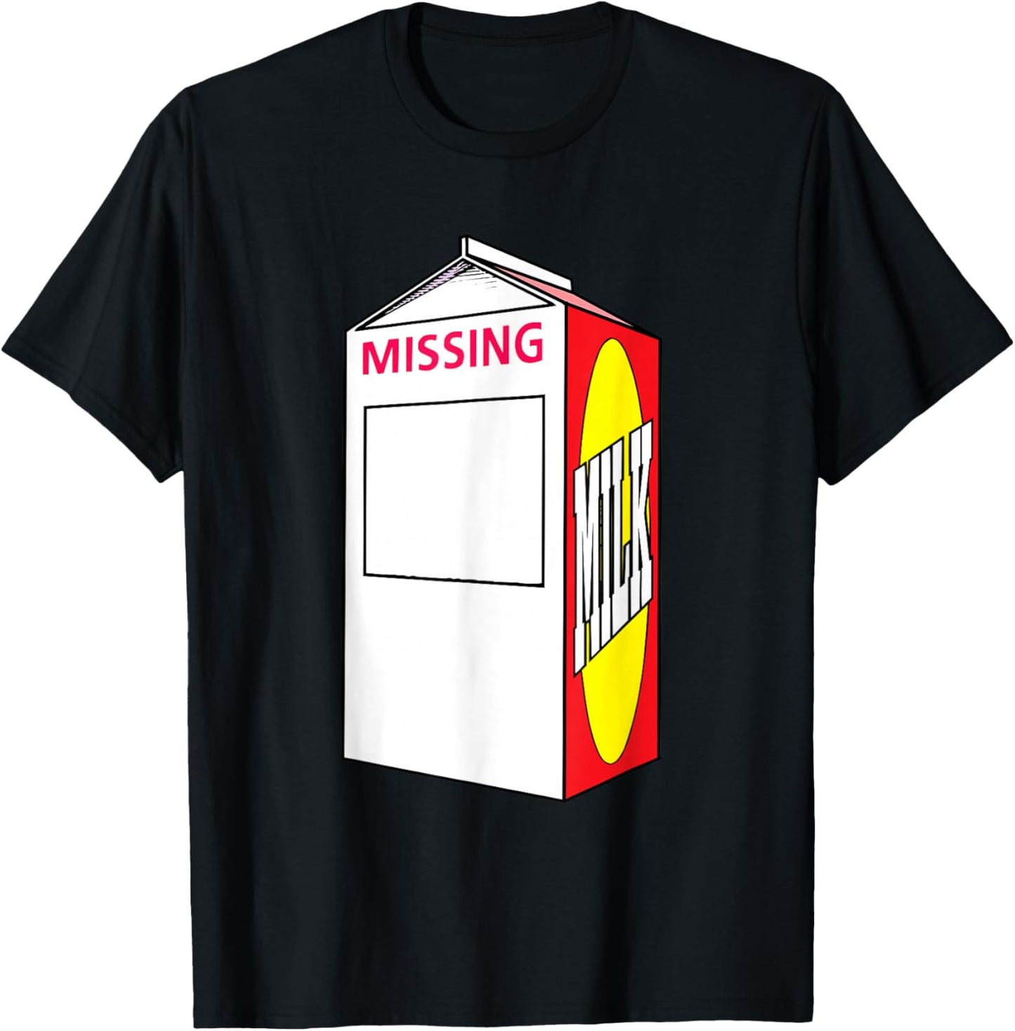 Missing Person milk Carton T-Shirt - T-Shirt | Black