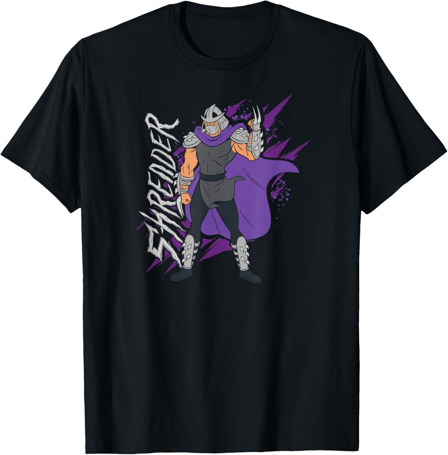 Teenage Mutant Ninja Turtles - Shredder Villain Slash T-Shirt - T-Shirt | Black
