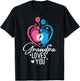 Pink Or Blue Great Grandpa Loves You Baby Gender Reveal T-Shirt - T-Shirt | Black