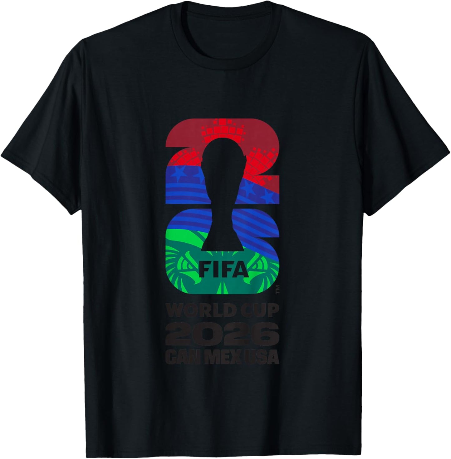 Kids FIFA World CUP26 FIFA Host Country Logo Flags T-Shirt - T-Shirt | Black