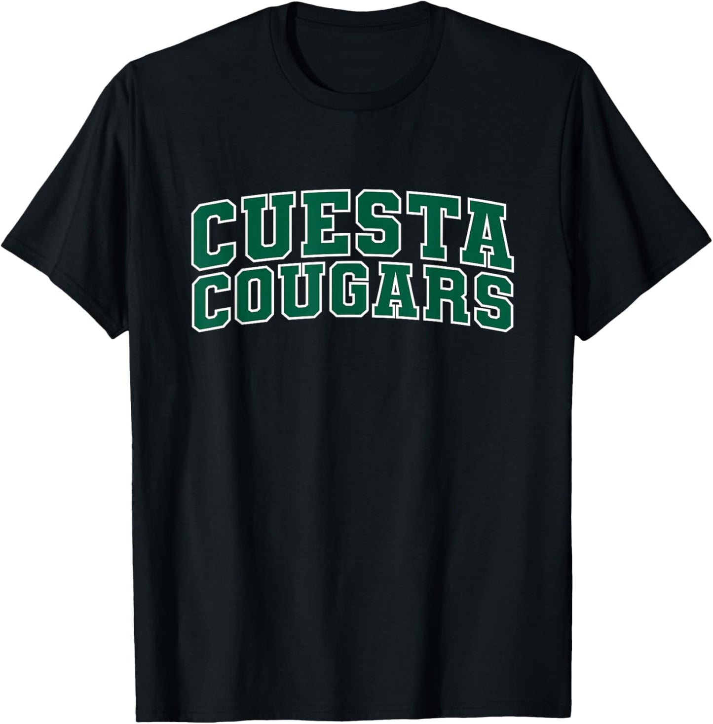 Cuesta College Cougars Apparel Sports Fan T-Shirt - T-Shirt | Black