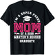 I'm A Super Proud Mom of A 2026 Master's Degree Graduate T-Shirt - T-Shirt | Black