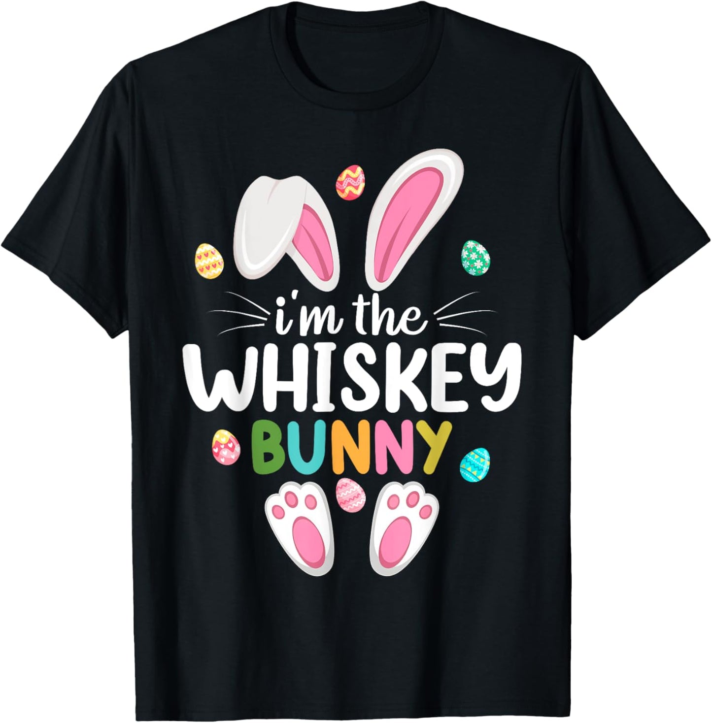 I'm The Whiskey Bunny Matching Family Easter T-Shirt - T-Shirt | Black