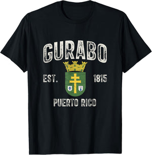 Gurabo City In Puerto Rico Est 1815, Gurabo Armorial T-Shirt - T-Shirt | Black