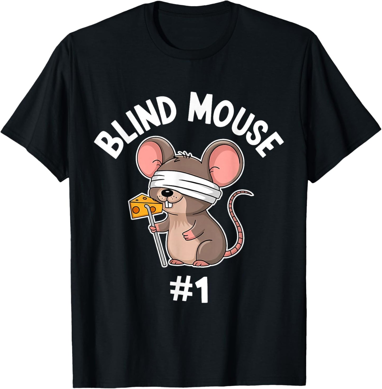 Three Blind Mice Costume Mouse #1 Matching Group T-Shirt - T-Shirt | Black