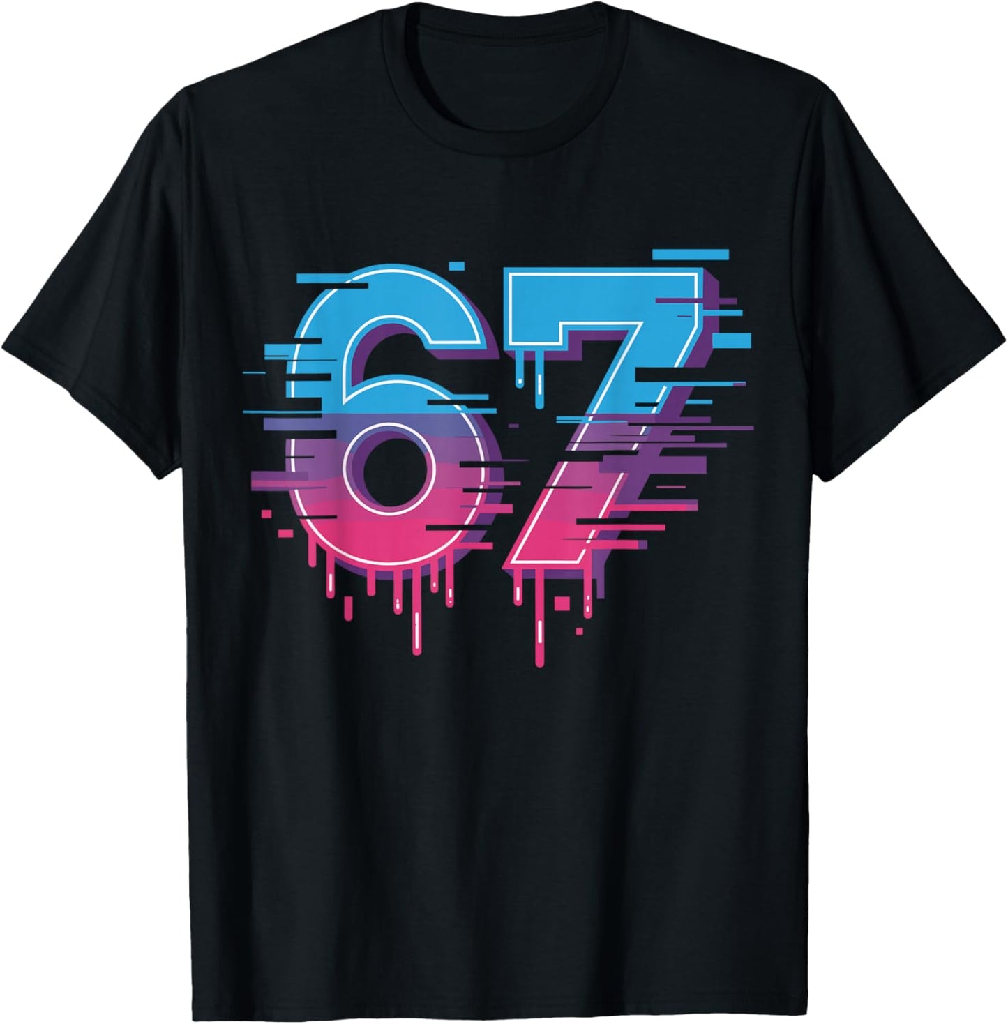 67 Six Seven Meme Shirt for IT T-Shirt - T-Shirt | Black