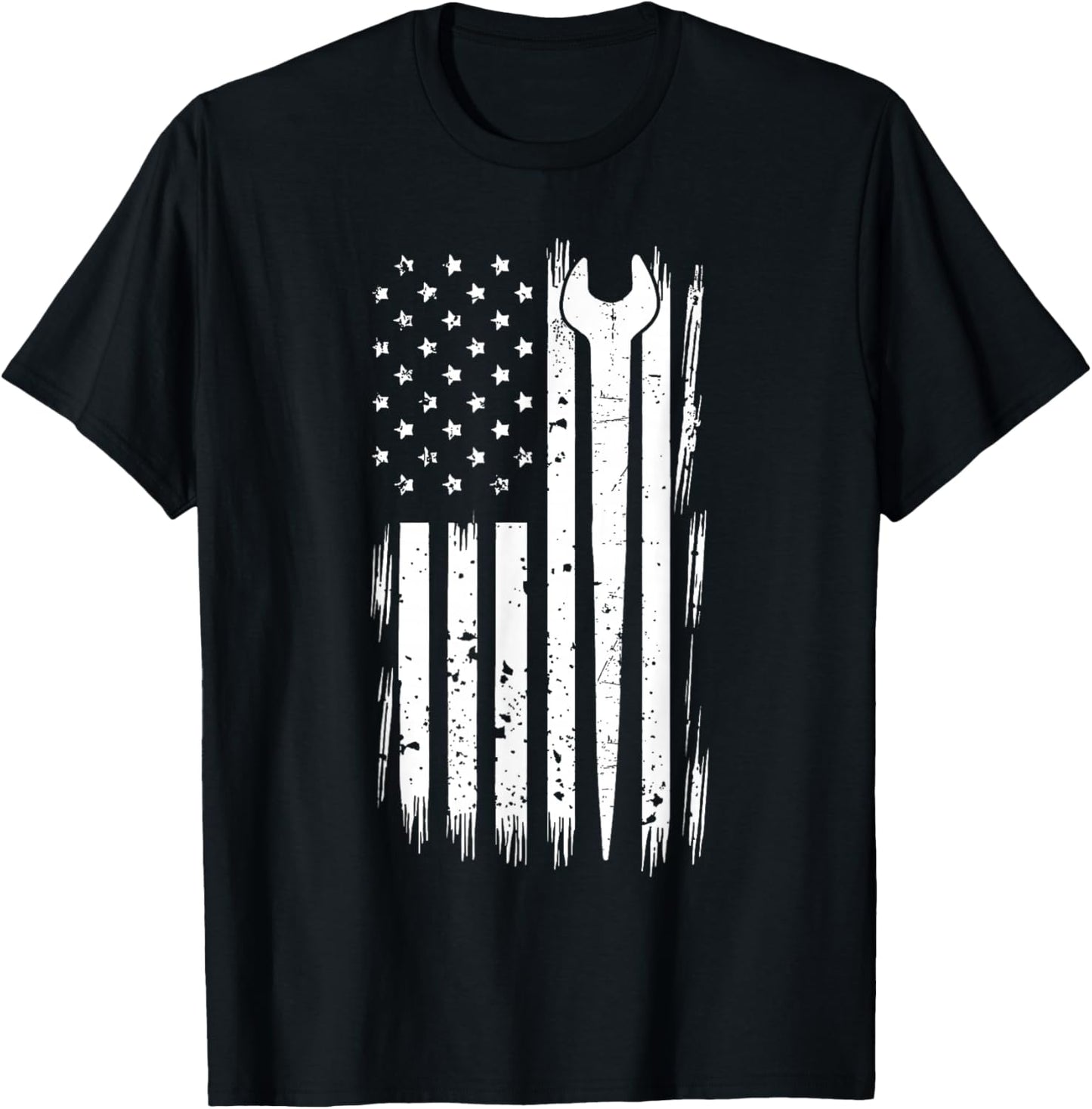 Ironworker - USA Flag Ironworking Worker Rodbuster T-Shirt - T-Shirt | Black