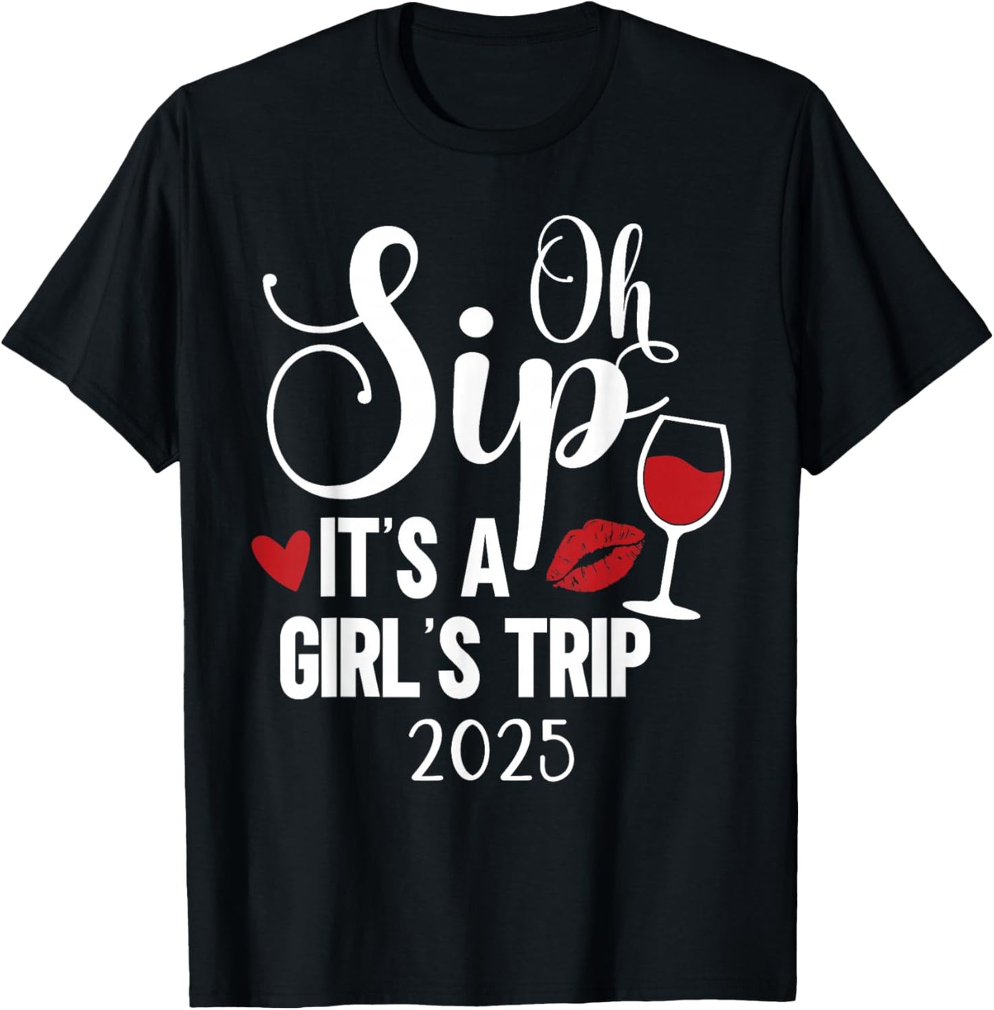 Girls Trip 2025 Weekend Vacation Matching Group T-Shirt - T-Shirt | Black
